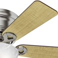 thumbnail image 5 of Hunter Fan Company 42-Inch Haskell Low Profile Plafonnier Ventilateur, Nickel Brossé, 5 of 5