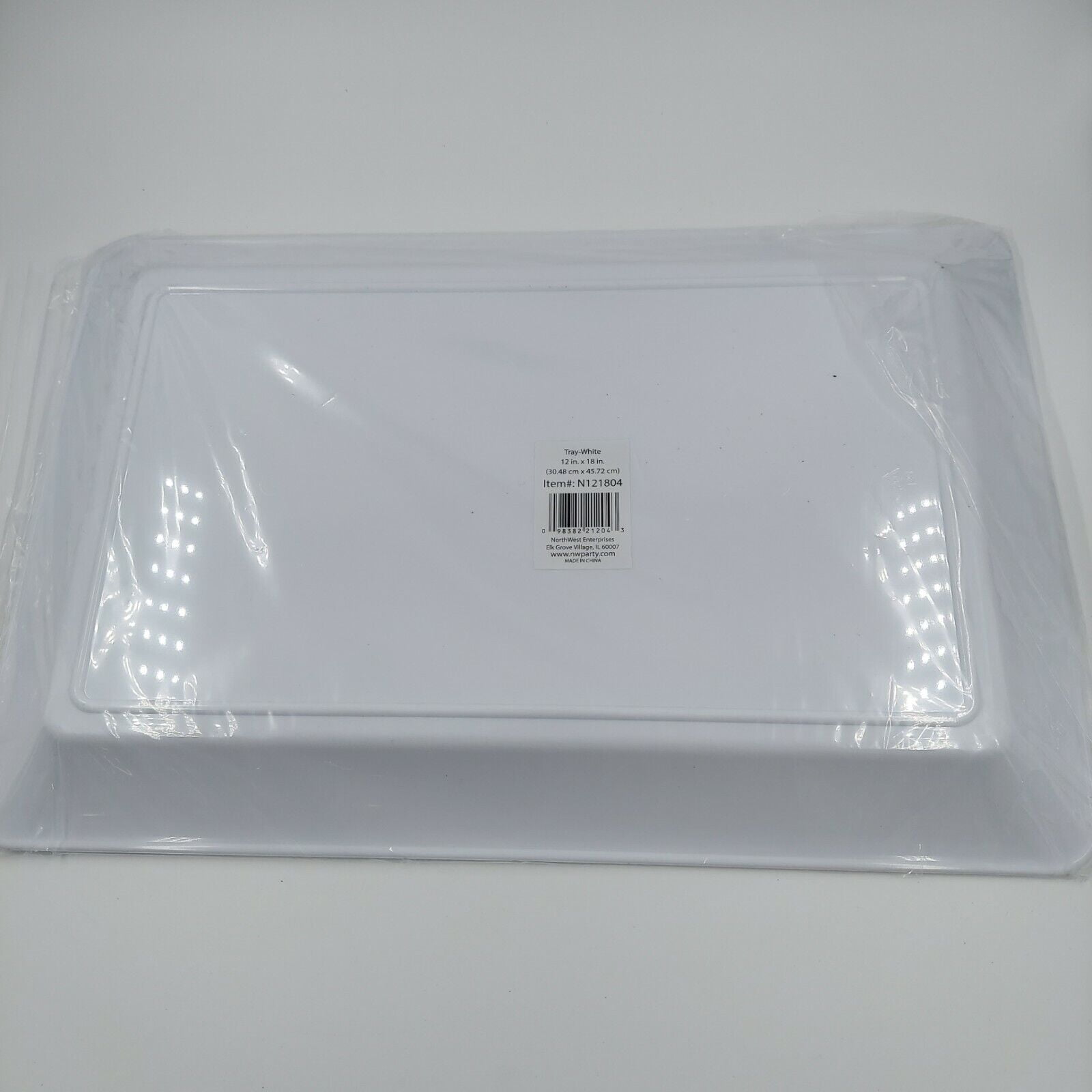 8.2 x 5.7 x 1 White Tray (125 count)