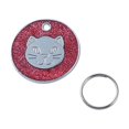 thumbnail image 2 of Metal Dog Cat Collar Name Tag Engraving ID Owner Address Key Ring Pendant, 2 of 7