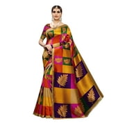 Indian Traditional a Women Art silk Saree Sari