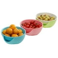 thumbnail image 1 of Snack Bowl con Shell Holder Plato doble Tuerca Bowl para Pistachos Cacahuetes Semillas de girasol Edamame Cerezas Dulces (Color al azar), 1 of 4