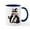 White/Navy Inside, variant on CafePress - Pink Witch - 11 oz Ceramic Mug - Novelty Coffee Tea Cup
