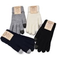 thumbnail image 4 of Guantes de invierno para mujer, guantes de pantalla táctil tejidos, antideslizantes, cálidos y gruesos con forro polar para mujer, 4 of 6