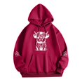 thumbnail image 1 of WEAIXIMIUNG Sweat à Capuche Zippé pour Femmes Mignon Manches Longues Adulte Imprimé Graphique Vache Pull Sweat-Shirts à Cordon, 1 of 4