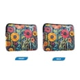 thumbnail image 7 of FORMRS 13-13.3 inch Laptop Sleeve Case Soft Carrying Quilted Computer Bag Cover, Orange Colorful Flowers, 7 of 7