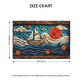 thumbnail image 2 of Placemats Set of 4 / 6, Whimsical Sailboat Ocean Art Placemats for Dining Table Indoor/Outdoors Heat Resistant Washable Placemats 18" x 12", 2 of 8