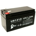 thumbnail image 2 of 2x Pack - Powersonic PS-1212 Battery Replacement - UB1213 Universal Sealed Lead Acid Battery (12V, 1.3Ah, 1300mAh, F1 Terminal, AGM, SLA) - Includes 4 F1 to F2 Terminal Adapters, 2 of 4