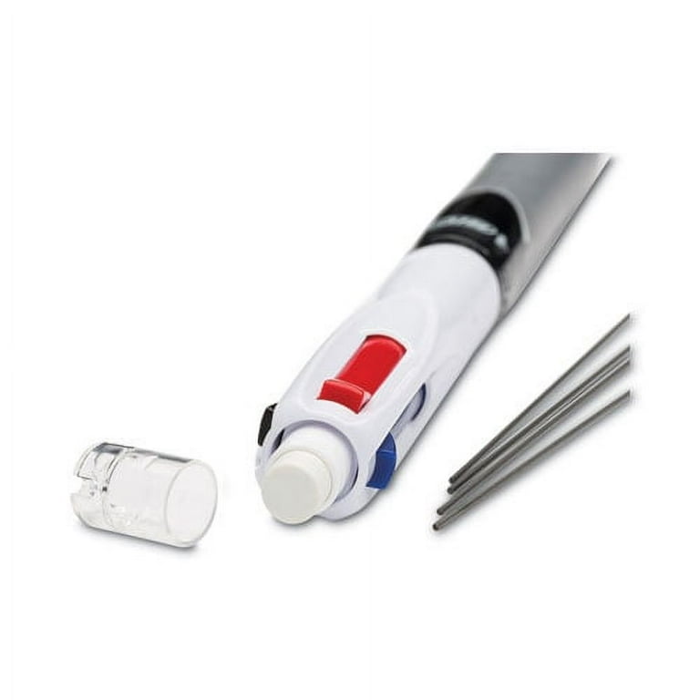 4-Color 3 + 1 Multi-Color Ballpoint Pen/Pencil, Retractable, 1 mm Pen/0.7 mm Pencil, Black/Blue/Red Ink, Gray/White Barrel 4-Color 3 + 1 Multi-Color Ballpoint Pen/Pencil, Retractable, 1 mm Pen/0.7 mm Pencil, Black/Blue/Red Ink, Gray/White Barrel