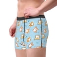 thumbnail image 2 of Kdxio Men's Boxer Briefs with Corgi Dog 1 Print - Comfortable and Breathable Underwear for Everyday Wear, 2 of 5