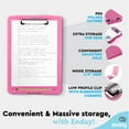 thumbnail image 7 of Enday Clipboard with Storage Case Heavy Duty Clipboards School Supplies, Pink 6 Pack, 7 of 7