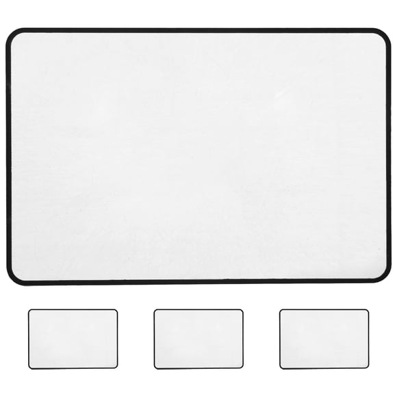 Hoja de aumento de página completa 3x de 4 piezas para leer Marcador de lupa liviano y ultrafino para personas mayores y tarjeta de lupa de mano con baja visión