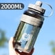 thumbnail image 5 of Botella de agua para de fitness de 2 litros reutilizable con jarra portátil de para Negro Gloria Botella de deportes de fitness, 5 of 9