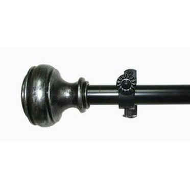 Simple Elegance by Ben&Jonah Metallo Adjustable Decorative Rod & Finial - Regal 28" - 48"