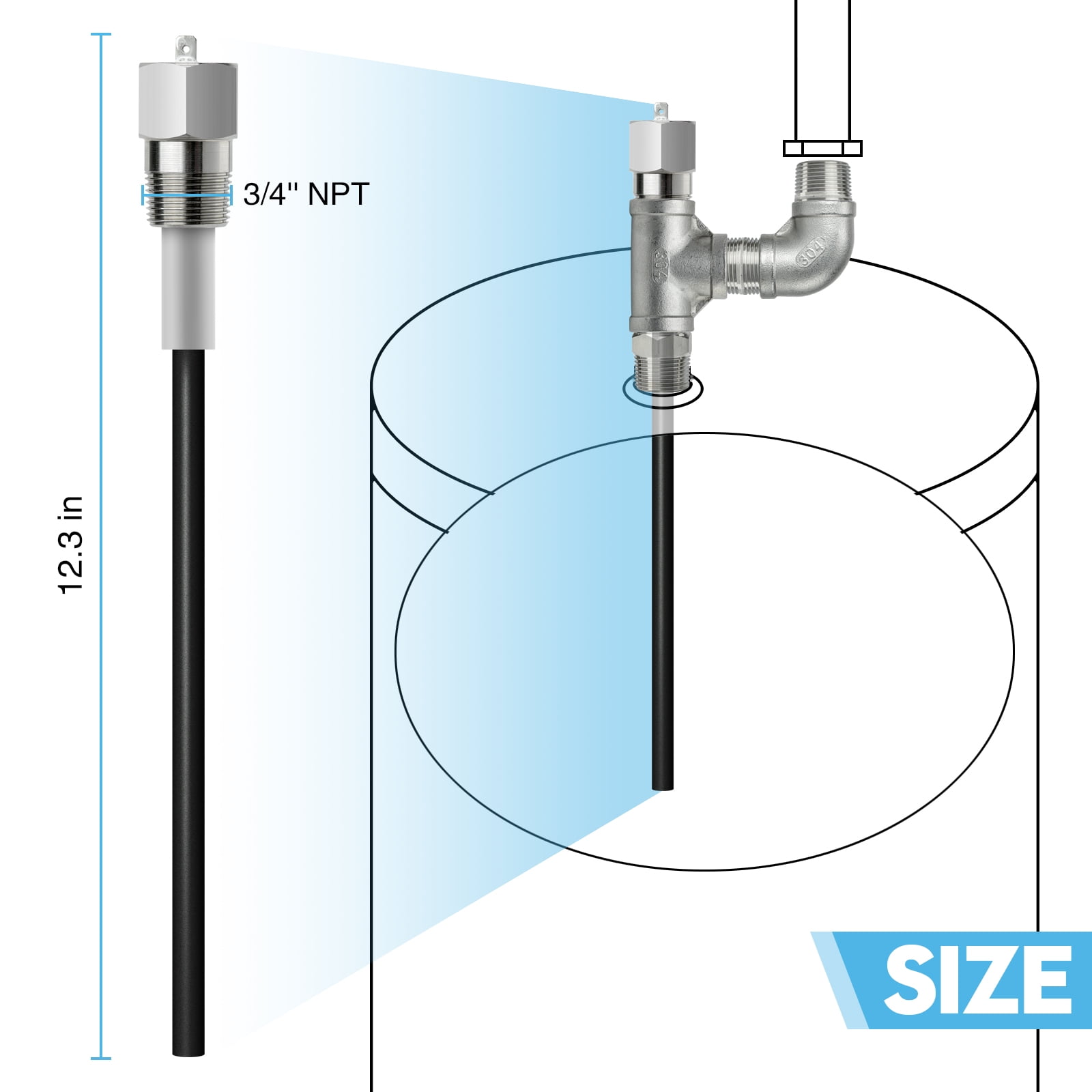 Briidea Water Heater Anode Rod Made of Titanium,  Anti-Rust and Corrosion, Reduce Limescale