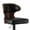 Black, variant on Hawsaiy Bar Stools Set of 1, Adjustable Height 24.5"-33.5", Bentwood Swivel Barstools with Back & Footrest, PU Leather Upholstered Bar Chairs for Kitchen Island, Dining Room, Home Bar