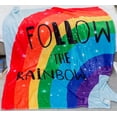 thumbnail image 2 of Rainbow Blanket Super Soft Colorful Pride Throw Blanket for Girls Rainbows Gifts for Kids Rainbow Lovers Blue Rainbow Door Flannel Fleece Girly Blanket (50"x60"), 2 of 5