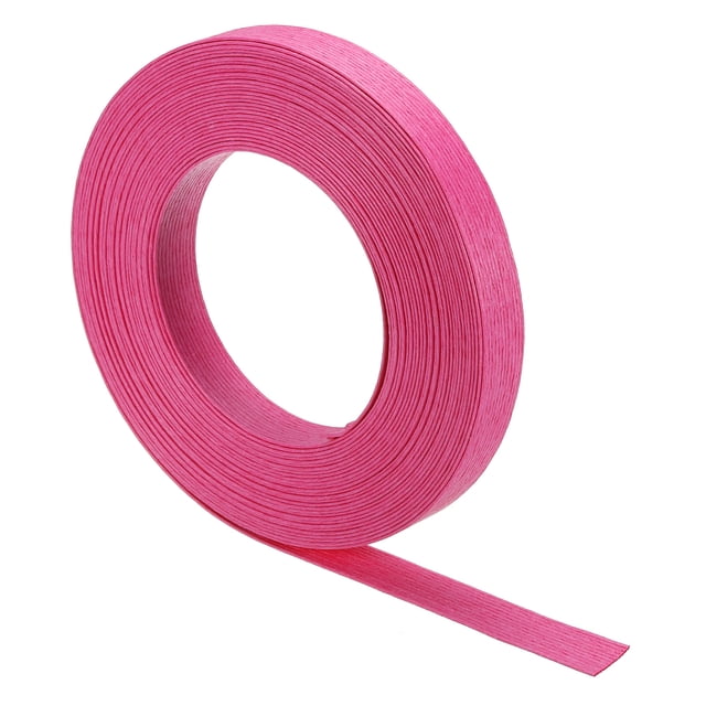 Unique Bargains 11 Yards Paper Rattan Weaving Cane 12-Ply Paper Rattan Weave Basket Weaving Making, Rose Red