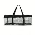 thumbnail image 1 of Cd Handbag, Bag Case Pvc Organizer Triple Handles Dividers Stackable Saving 40 Dvds Container for Movie Discs Video Games, a Storage Bag, 1 of 7