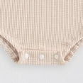 thumbnail image 5 of mgoYE Baby Boy Clothes 3-6 Months Newborn Baby Girl Fall Outfit Bow Oversized Sweatshirt Bubble Romper Long Sleeve Sweater Bodysuit One-Piece Jumpsuit(Beige,6-12 Months), 5 of 7