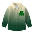 thumbnail image 3 of talentlend St. Patrick's Day Shirts for Boys Button down Long Sleeve Casual Collared Dress Shirt Kids Formal Clothes, 3 of 7