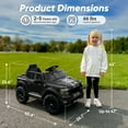 thumbnail image 3 of Outfunny Kids Ride on Car, Licensed Ford-Shelby F-150 12V Ride on Toy Truck for Toddlers with Remote, Trunk - White, 3 of 9