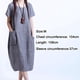 thumbnail image 4 of Vestido tipo caftán largo tipo túnica con bolsillos y manga corta y cuello redondo holgado para mujer, 4 of 5