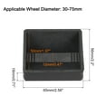 thumbnail image 2 of Tazas de Muebles, 6 Piezas - Taza de Rueda de Goma, Topes de Cama para Prevenir Deslizamientos que se Ajustan a Todas las Ruedas (Negro, 65x56mm), 2 of 6
