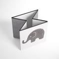 thumbnail image 3 of Bacati - Elephants Nursery Storage Items, White/Grey, 3 of 47