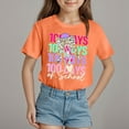 thumbnail image 2 of Happy 100 Days Of School Shirt Kids Size 10-12 T Shirts Cute Print Round Neck Short Sleeve Kid Boys Girls Tees Spring T-Shirts Casual Holiday, 2 of 3