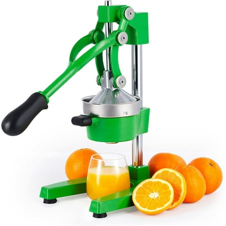 

Hand Press Juicer Machine Manual Citrus Juicer for Lemon Lime Orange Juice - Professional Squeezer and Crusher Easy to Clean Black