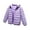 Purple, variant on Toddler Jacket Lightweight Down Coats Girls Boys Winter Puffer Outerwear Children Thin Warm Long Sleeve Parka Midweight Daily Coat Kids Down Jacket
