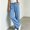Blue, variant on Msgweeeg Jeans Plus Size Stretchy Pants for Women Trendy Regular Fit Drawstring Elastic Waist Denim Pants for Women with Pockets