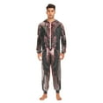 thumbnail image 2 of IAUYY Unisex Adult Onesie Pajamas Ultra-Soft Crystal-Soft Fabric, Halloween Adult Onesie Pajamas Adults,With a Zipper Plus Size Onesie Pajamas, Beauty Of Baroque Style, 2 of 6