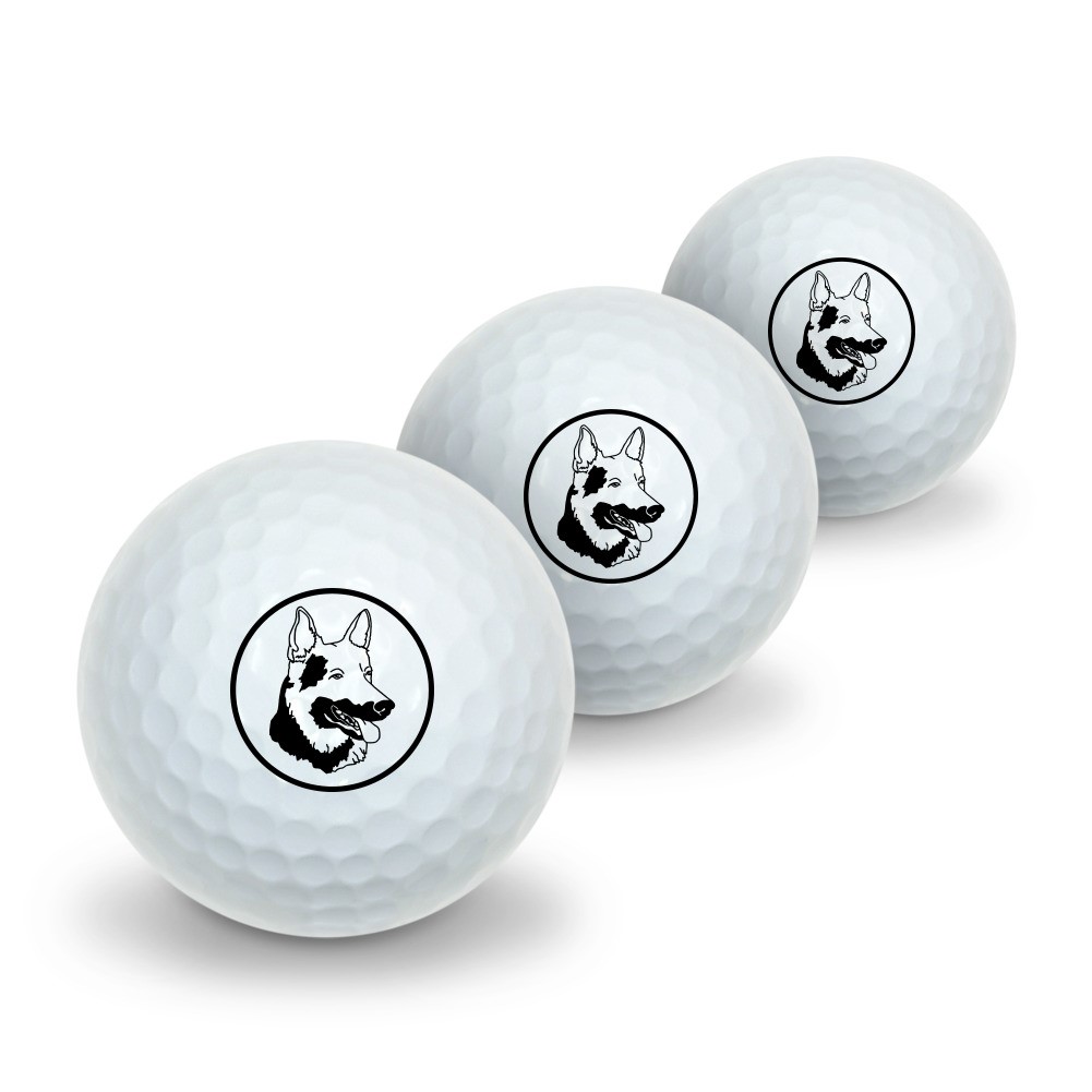 German Shepherd Dog Novelty Golf Balls, 3pk - image 2 of 4