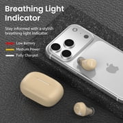 TOZO A1 Mini Earbuds Wireless Headphones Bluetooth, 32H, AI Noise Cancelling Mic, Stereo Bass, Clear Calls, Lightweight IPX5 Waterproof, App 32EQ, Khaki