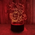 thumbnail image 1 of Lámpara LED 3D de Anime Goku, Vegeta, Dragon Ball Z, Super Saiyan, luz nocturna, lámpara de mesa, regalo, 7/16 colores, carga USB, 1 of 5