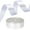 White, variant on LKXGBMY 1 Roll 1 Inch x 25 Yards Solid Satin Classic Ribbon, Multi-purpose Wedding Bridal Wrapping Flower Arrangements Crafts Holiday Decorations, White