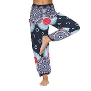 Koudehua Yoga Pants For Women Tummy Control High Waist Workout Leggings Women Fashion Casual Loose Yoga Trousers Baggy Casual Bloomers Harem Pants