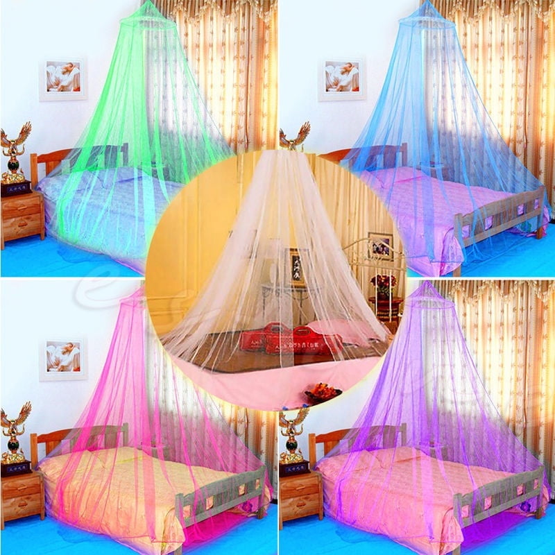 Mosquito Net Bed Home Bedding Lace Canopy Elegant Netting Princess Queen Size 