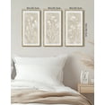 thumbnail image 7 of SHENIFY Vintage Botanical Art White Floral Modern Rustic Decor Artwork Farmhouse Home Hallway 8x16in3pcs Natural Framed, 7 of 7