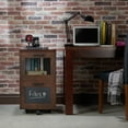thumbnail image 5 of Furniture of America Rustic Walnut Window 2-Drawer Wood File Cabinet by, 5 of 5