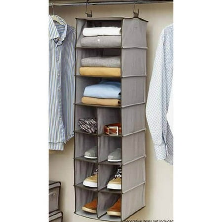 Better Homes and Gardens 11-Compartment Hanging Closet Organizer ...