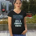 thumbnail image 4 of It's a Philly Thing Funny Women's V-Neck T-shirt Philadelphia Championship City of Brotherly Love Football League Fan Tee, 4 of 7