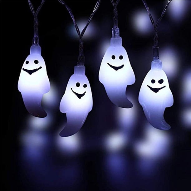 Advancent Luz fantasma de Halloween 3 metros 20LED luces de cadena fantasma decoración de fiesta de Halloween Kits de decoración para fiestas No.1 Advancent HA043483-01