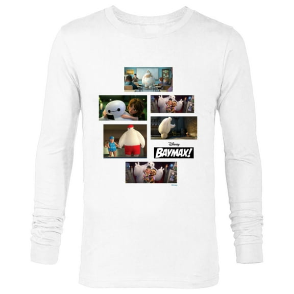 Disney Baymax! Series Scenes Big Hero 6 - Long Sleeve T-Shirt for Men - Customized-White