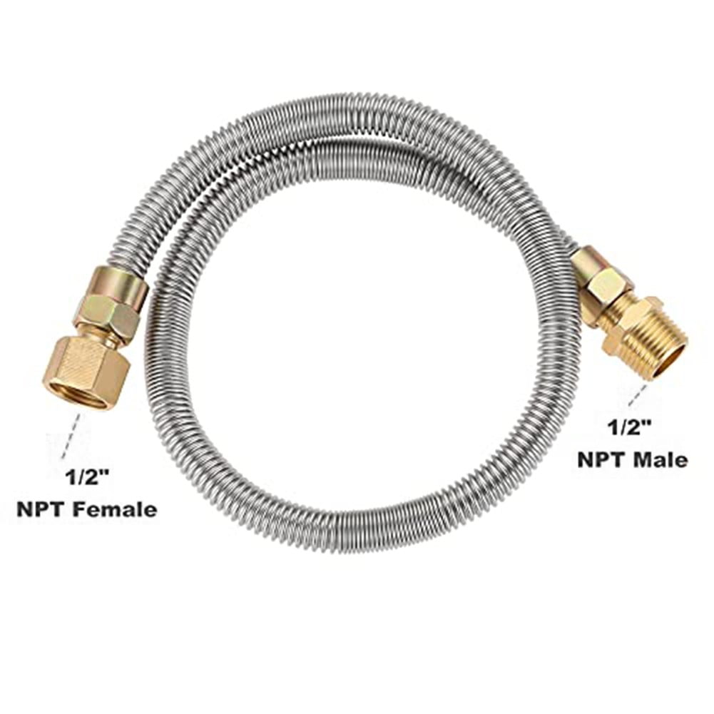 Arkzeo Propane Fire Corrugated Hose Tube 24" Corrugated Hose Gas Line For Fireplace