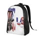 thumbnail image 2 of Fotbe Patriotic Skull Art Mochila de Viaje para Laptop, Mochila Ejecutiva Delgada y Resistente 15.6", 2 of 8