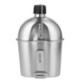 thumbnail image 2 of 2pcs 1000ml 600ml Cantine en Acier Inoxydable Ensemble avec Sac de Couverture pour la Randonnée de Camping en Plein Air, 2 of 7