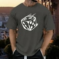 thumbnail image 2 of JDEFEG Mens Shirts Tops Simple Bone Dice Casual Dress up Funny Mens T Shirt Absorbent Wicking Mens Sweats Work Shirts Grey Size L, 2 of 6