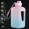 thumbnail image 4 of Large Capacity Water Jug under $5! CQCYD Sports Water Bottle Portable Outdoor Tote Rope Big Belly Cup Leak Proof Durable Plastic for Travel Gym Hiking Camping, 4 of 6